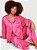 Pijama Longo Cetim Rosa Satin Jacquard Victoria’s Secret Tamanho: P - Imagem 1