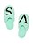 Pantufa Verde Logo Victoria's Secret - Tamanho: P - Imagem 1