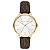 Relógio Michael Kors de Couro Marrom/Dourado - Imagem 1