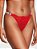 Calcinha Shine Strap Lace Victoria’s Secret - Vermelha Tamanho: PP - Imagem 3