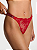 Calcinha Shine Strap Lace Victoria’s Secret - Vermelha Tamanho: M - Imagem 2
