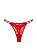 Calcinha Shine Strap Lace Victoria’s Secret - Vermelha Tamanho: P - Imagem 1