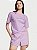 Pijama Curto Algodão Cotton Lilas Victoria’s Secret Tamanho: M - Imagem 1