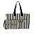 Bolsa Tote Large Tecido Preto Listrado Victoria's Secret - Imagem 3