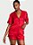 Pijama Curto Cetim Vermelho Victoria’s Secret Tamanho: M - Imagem 1
