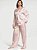 Pijama Longo Cetim Listrado Logo Victoria’s Secret Tamanho: M - Imagem 1
