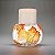 Porta Vela Clear Glass Pumpkin With Autumn Leaves Bath & Body Works - Imagem 2