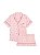Pijama Curto Cetim Corações Logo Victoria’ Secret Tamanho: XXL - Imagem 1