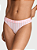 Calcinha Fio Dental Algodão com Logo Grande Branca & Rosa Victoria’s Secret Tamanho: M - Imagem 2