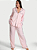 Pijama Longo Cetim Signature Listras Icônicas Pretty Blossom Victoria's Secret Tamanho: G - Imagem 1