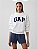 Moletom Oversized Logo Mockneck New Off White GAP Tamanho: PP - Imagem 2
