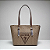 Bolsa Guess Tote Monograma Alça regulável - Café - Imagem 1