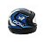 capacete Interlagos gow Tamanho 58 Preto com azul X1 - Imagem 2