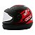 capacete Interlagos gow x1 tamanho 60 preto com vermelho - Imagem 1