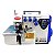 Máquina De Costura Overlock F7 4 Fios Branco + Mesa Completa Para Overlock - Imagem 1
