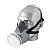 Máscara AirSafety Semifacial AirSan Com Filtro A1B1P2 Vapores Organicos Gases Ácidos e Poeiras CA12973 - Imagem 1