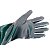 Luva de PVC Handschuhe Verde com Forro Palma Áspera Punho de Lona para Jatista CA1171 - Imagem 2