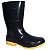 Bota de PVC Kadesh Safety Boots Cano Medio Preta Solado Amarelo CA42149 - Imagem 1
