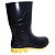 Bota de PVC Kadesh Safety Boots Cano Medio Preta Solado Amarelo CA42149 - Imagem 4