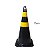 Cone de PVC PIC Preto e Amarelo 75CM de Altura - Imagem 1