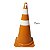 Cone de PVC PIC Laranja e Branco 75CM de Altura - Imagem 1