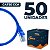 Cabo Patch Cord CAT5e UTP CCA 60 Centímetros - 50 Unidades - Imagem 1