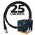 Cabo Patch Cord CAT5e UTP CCA 80 Centímetros - 25 Unidades - Imagem 1