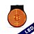 Lanterna Lateral Carreta Redonda Haste Universal Led Âmbar - 210102016A - Imagem 1
