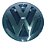 Emblema Frontal Vw Cromado 180mm Ate 93 Volkswagem VW ATE 93 - 2RD853601 - Imagem 1