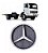 Emblema Estrela Grade Mercedes Atron 2324 1635 ( Cromada de Encaixe ) - 9588100118 - Imagem 2