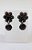 Brinco Flor Preto. - Imagem 2