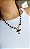 Colar Curto Cristais Pretos. - Imagem 2