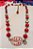 Colar Curto Cristal Vermelho Murano. - Imagem 4