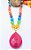 Colar Curto Gota Pink e Cores. - Imagem 3