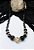 Colar Curto Preto Esfera Strass. - Imagem 2