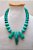 Maxi Colar Curto Resinas Turquesa Esverdeado. - Imagem 4