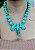 Maxi Colar Curto Resinas Turquesa Esverdeado. - Imagem 12