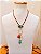 Colar Curto Gota e Pingentes. - Imagem 1
