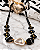 Colar Curto Preto Nuvem Mesclada. - Imagem 1