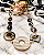 Colar Curto Preto Mesclado. - Imagem 3