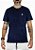 Camiseta Masculina Marmorizada Azul Dark Sky - Imagem 1
