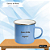 Caneca de Metal com Borda Prata Personalizada 325ml (Diversas Cores) - Imagem 2