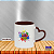 Caneca Personalizada Cerâmica 325ml Alça Coração e Interior Colorido - Imagem 5