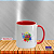 Caneca Personalizada Cerâmica 325ml Alça e Interior Colorido - Imagem 8