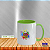 Caneca Personalizada Cerâmica 325ml Alça e Interior Colorido - Imagem 4