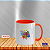 Caneca Personalizada Cerâmica 325ml Alça e Interior Colorido - Imagem 1