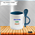 Caneca Personalizada com colher Cerâmica 325ml (Div. Cores) - Imagem 6