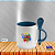 Caneca Personalizada Cerâmica 325ml Reta com Colher - Imagem 3