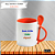 Caneca Personalizada com colher Cerâmica 325ml (Div. Cores) - Imagem 4