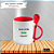 Caneca Personalizada com colher Cerâmica 325ml (Div. Cores) - Imagem 7
